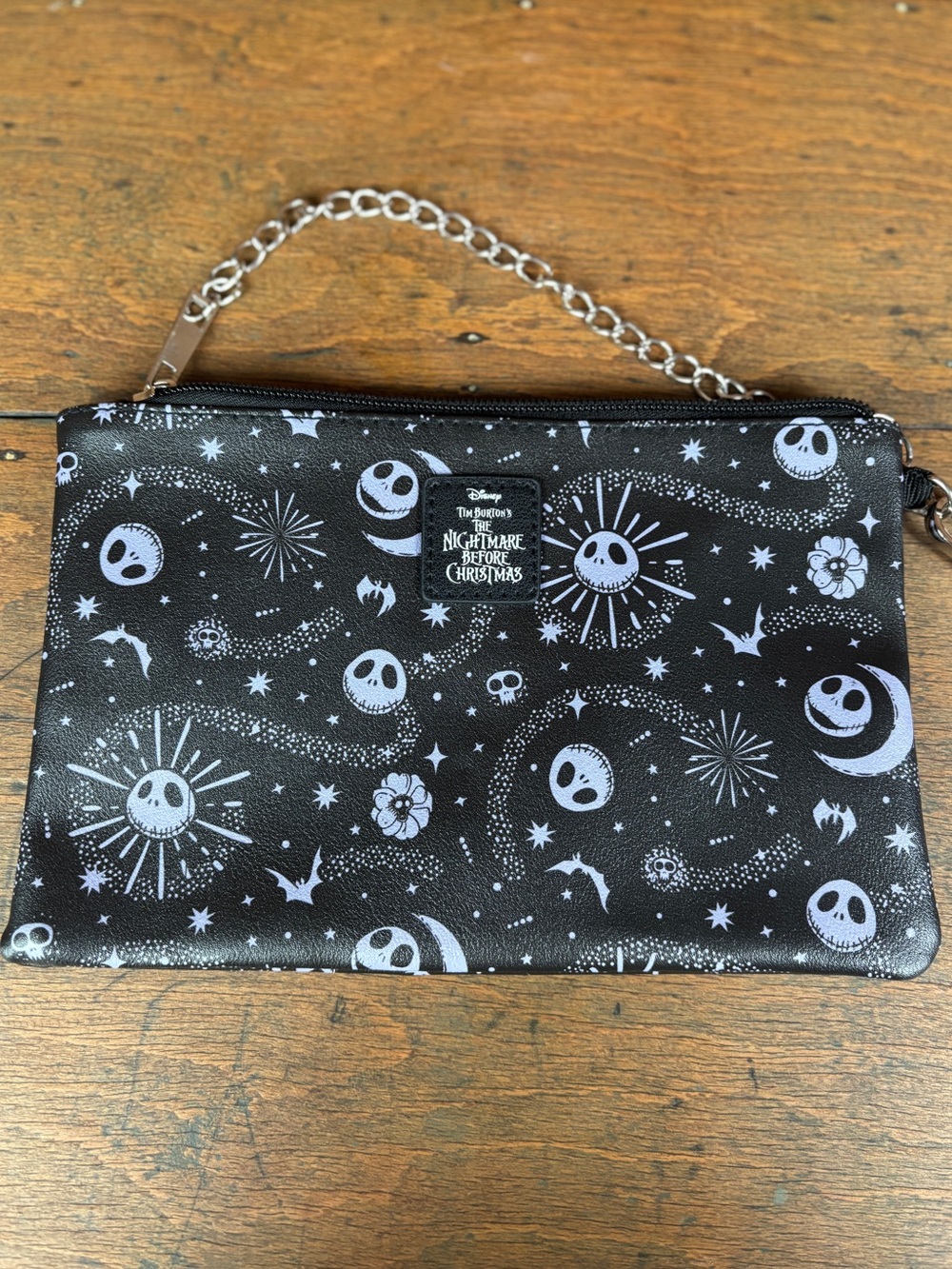 Disney The Nightmare Before Christmas Wristlet - Black & Purple Celestial Print